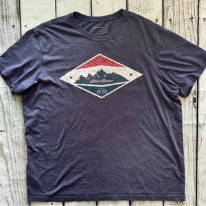 Eddie Bauer Mens XL Mountain Graphic Tee Expedition Outfitters Outdoor Shirt